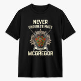 McGregor Modern Tartan Crest 2D T-shirt - Never Underestimate Style